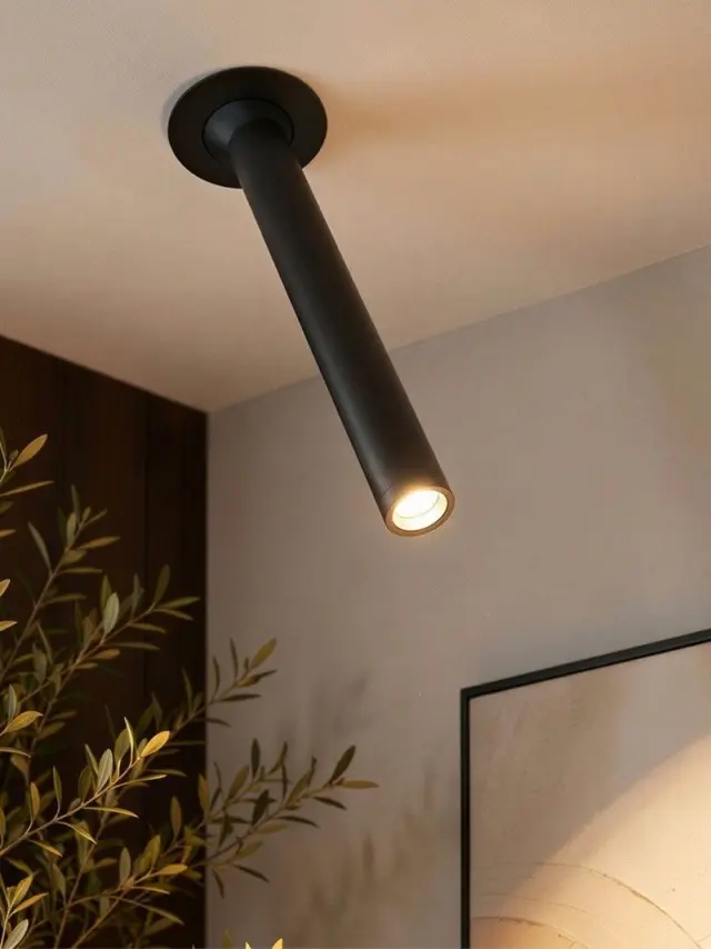 Χωνευτό Κινούμενο LED Downlight 5W 2700K Μαύρο 625lm kelvo DALE