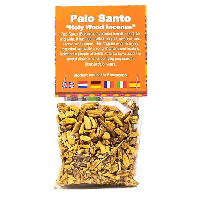 Αρωματικό Θυμίαμα Iερό ξύλο Natural Palo Santo Incense Chips 20g