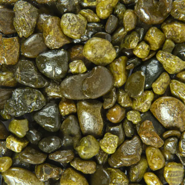 Πέτρες-βότσαλο διακοσμητικές 4-8mm, 500gr, κίτρινες