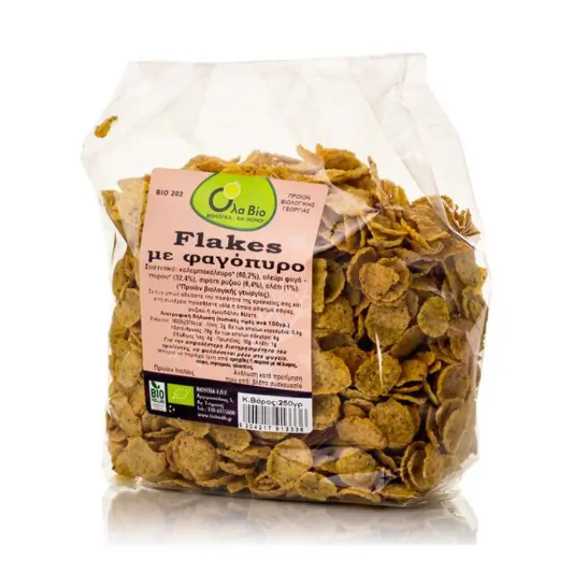 Ola Bio Flakes Φαγόπυρου Ολικής Άλεσης Bio 250gr
