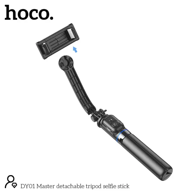 Βάση Στήριξης και Selfie Stick DY01 Master 360° με Τηλεχειρισμό Συμβατό με GoPro, Μήκος 106mm Μαύρο
