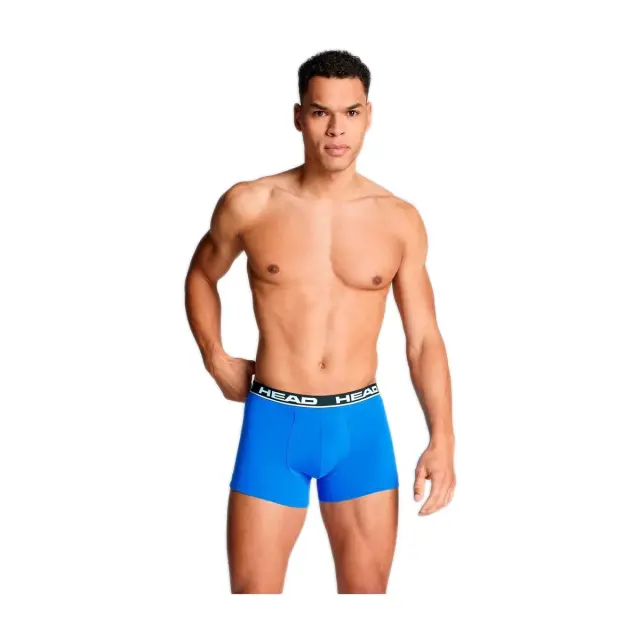 HEAD Ανδρικό Boxer Εξωτερικό Λάστιχο - Διπλό Πακέτο, Χρώμα Blue-Black Combo - L 3