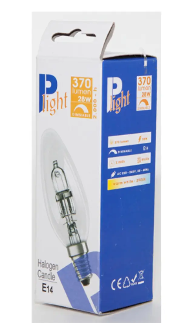 Halogen Λάμπα Eco Kερί E14/28W