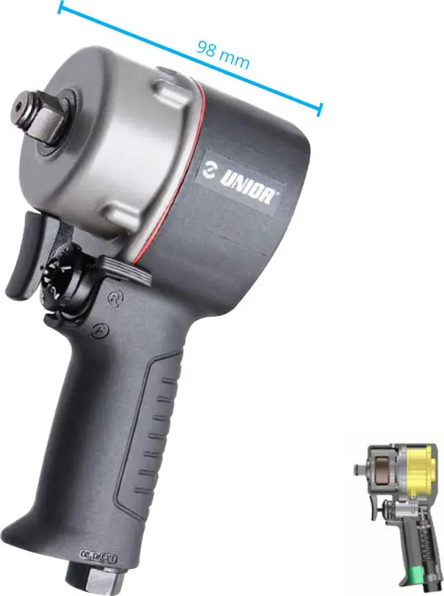 Unior 1563 Αερόκλειδο 1/2" με Μέγιστη Ροπή 76kgm 627568