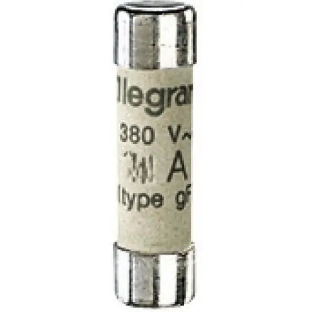 Domestic cartridge fuse - cylindrical type gG 8 x 32 - 1 A - w/o indicator