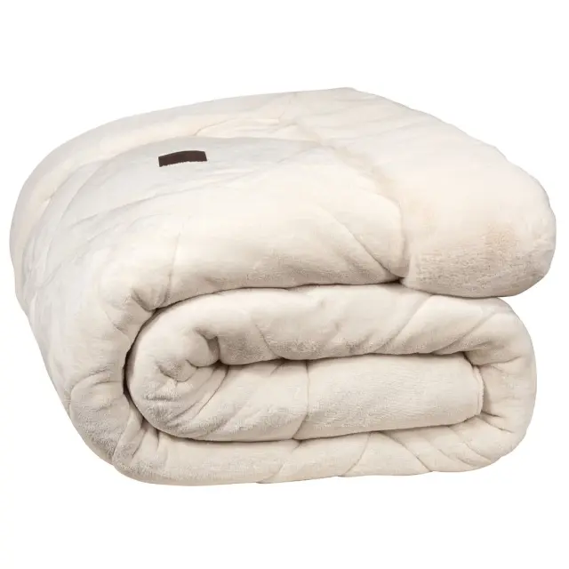 GREENWICH POLO CLUB ΚΟΥΒΕΡΤΟΠΑΠΛΩΜΑ RABBIT FAUX FUR PREMIUM 4461 IVORY 3