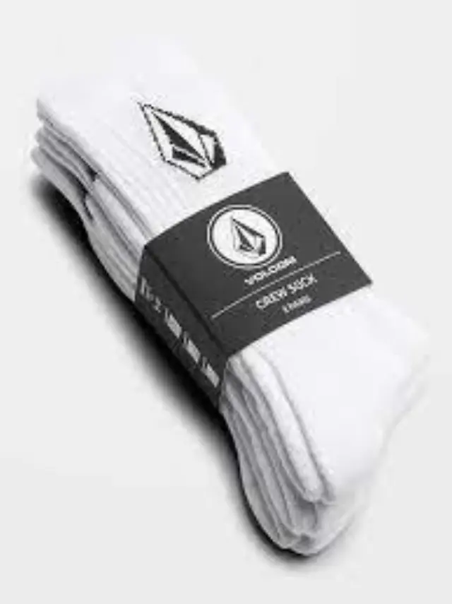 VOLCOM FULL STONE SOCK 3PK ΑΝΔΡΙΚΕΣ ΚΑΛΤΣΕΣ WHITE 3