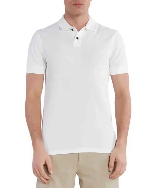 Hugo Boss - Ανδρικό Polo T-shirt Prime 50507813-100 Λευκό
