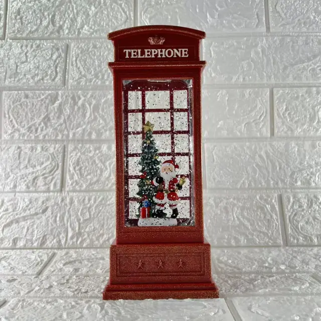Χριστουγεννιάτικο Διακοσμητικό Telephone 11x11x25cm Με Φως, Μουσική & USB WDL-25002B 2