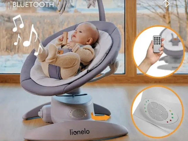 Lionelo Mell Διαδραστικό Ηλεκτρικό Ρηλάξ Beige Sand 3