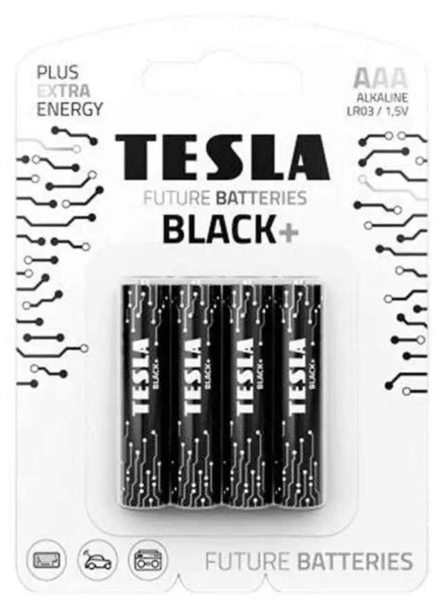 Αλκαλικές μπαταρίες Tesla Μέγεθος AAA Black+