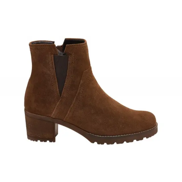 Gabor Μποτάκια με Τακούνι Γυναικείο δέρμα Nubuck Καφέ GAB/52804 41-WHISKY