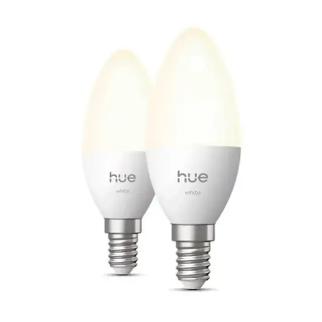 Philips Hue LED Bulb E14 3,7W 2700K B39 Candle 2pack (929004295902)