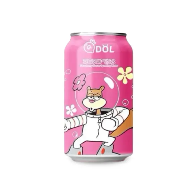 QDOL Spongebob Strawberry Flavor Soda Water Sandy 330ml ΧΓ