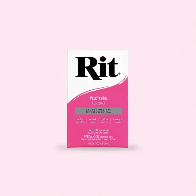 Rit Dye Powder All-Purpose Βαφή Υφασμάτων – Fuchsia 31,9g 2