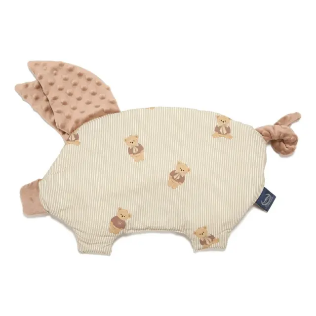 Βρεφικό Μαξιλάρι La Millou Sleepy Pig Baby Bear Mocca
