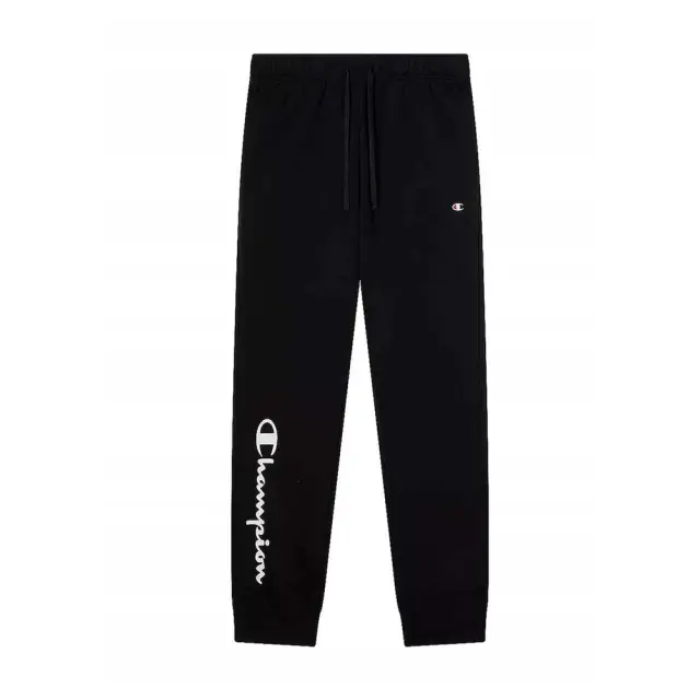 Champion Men's Script Logo Fleece Sweatpants Μαύρο 221812-KK001 (Champion) - Small 3