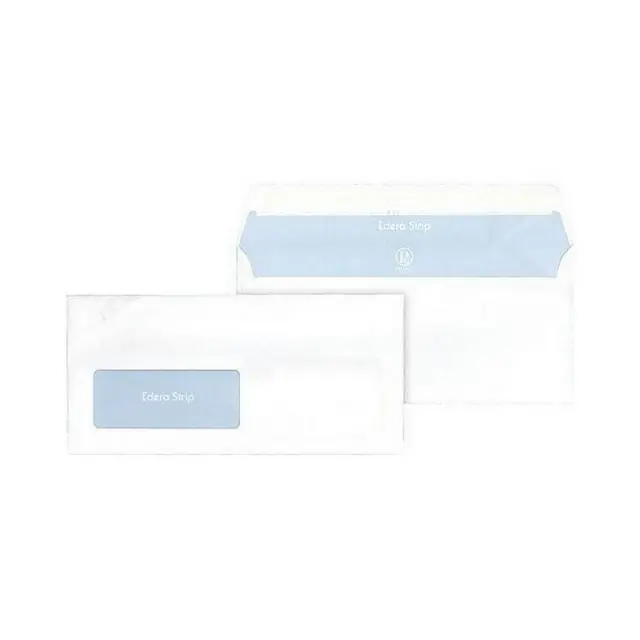 Φάκελος 11x23cm Λευκός με Αυτοκόλλητο & Αριστερά Παράθυρο 50 τεμάχια