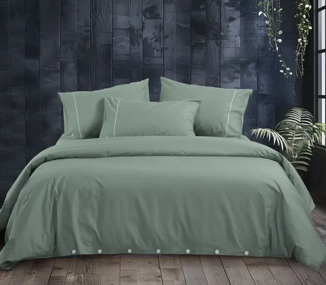 Nef-Nef Homeware Παπλωματοθήκη Nautica Wave Solid Σετ Υπέρδιπλη 240x220 Green
