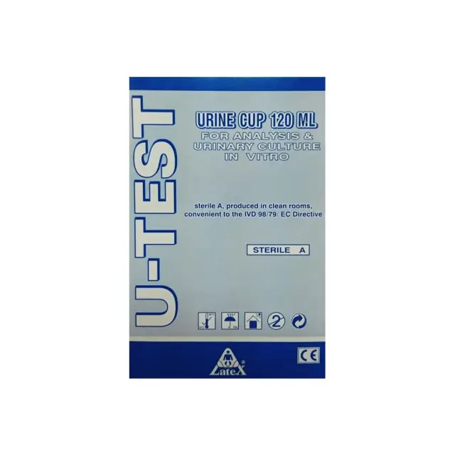 U-test Αποστειρωμένο Δοχείο Συλλογής Ούρων 120ml
