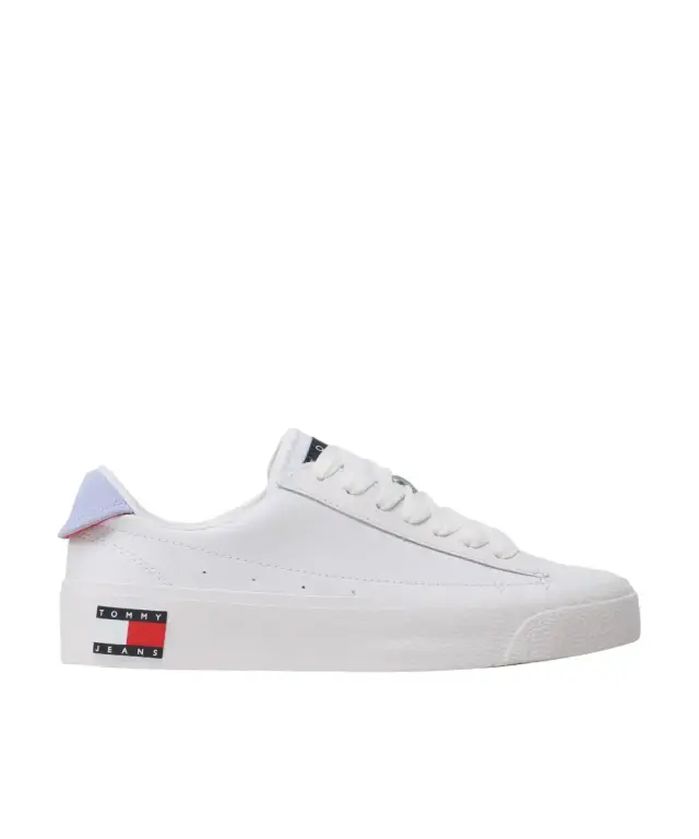 Tommy Hilfiger - Γυναικεία Sneakers Vulcanized Leather EN0EN02030-0K4 Λευκό