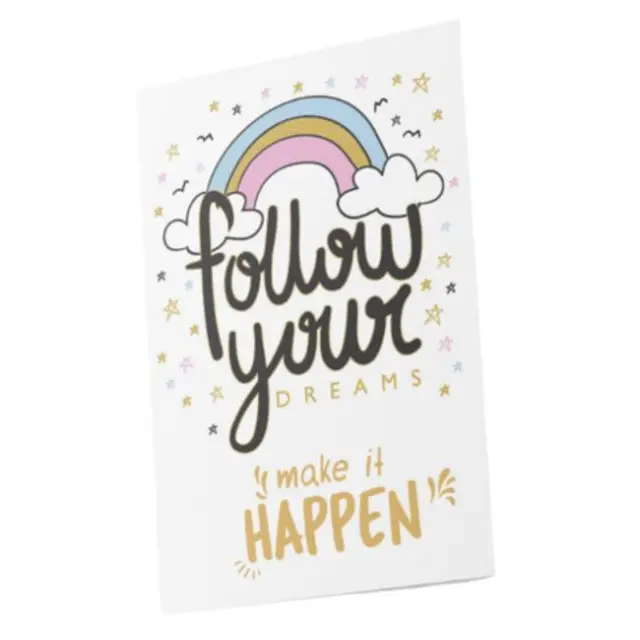 Typotrust Κάρτα Ευχών Follow Your Dreams 12×17 Ανάγλυφη (O21OR134)