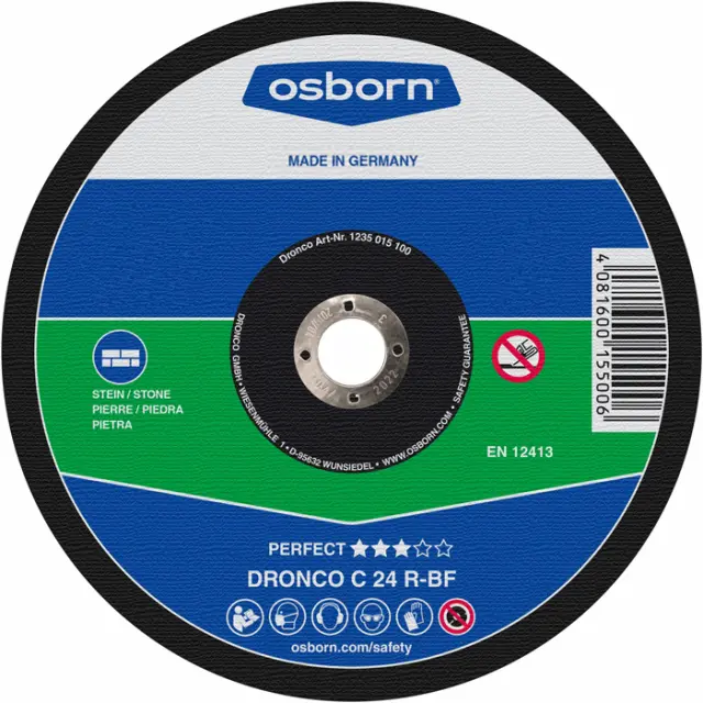 ΤΡΟΧΟΣ ΚΟΠΗΣ ΜΑΡΜΑΡΟΥ PERFECT C 24 R-BF Φ125Χ3MM DRONCO 1127015100