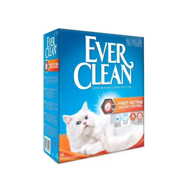 Ever Clean Fast Acting Odour Control Άμμος Υγιεινής Γάτας Αρωματική 6lt
