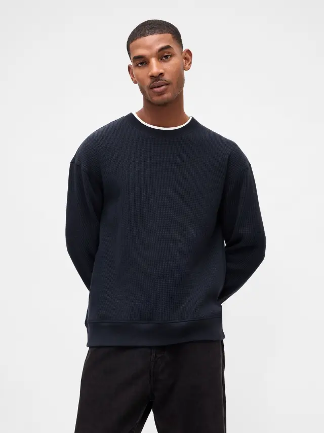 Heavyweight Thermal Oversized Μπλουζάκι NEW CLASSIC NAVY