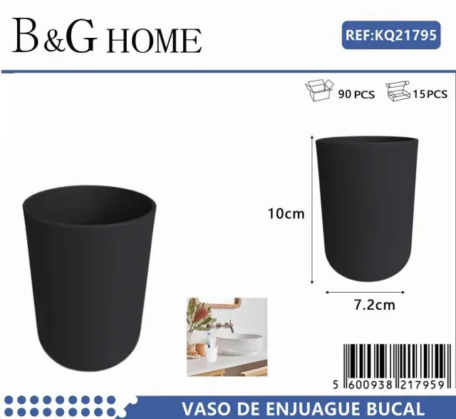 Θήκες οδοντόβουρτσας πλαστικές σε σετ 5Χ - Black - 21795 2