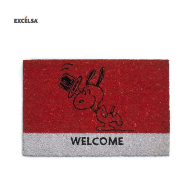 Excelsa Χαλάκι εισόδου (60cm x 40cm): Snoopy (κόκκινο)