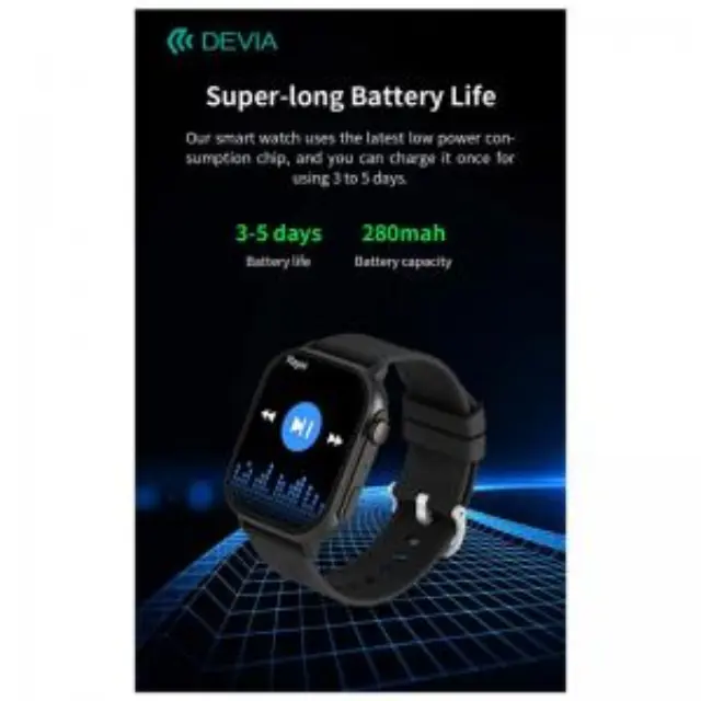 Smartwatch Devia Pro2 2.04" Ασημί N66399 3