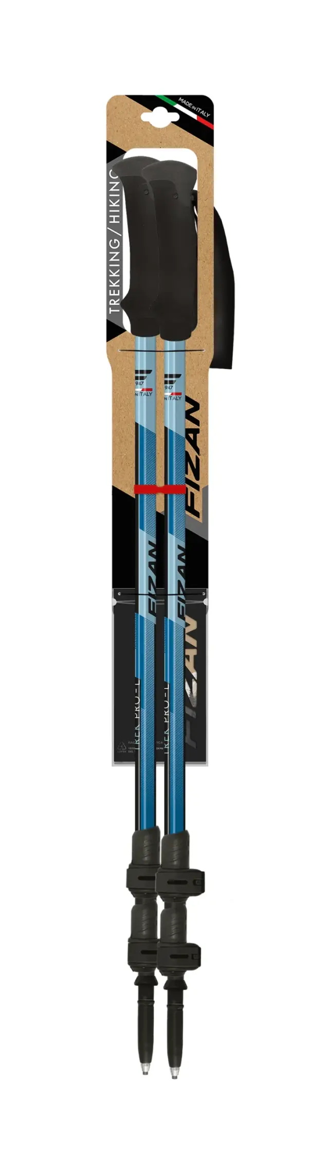 Fizan Trek Pro-L Τηλεσκοπικά Μπατόν Πεζοπορίας Blue - 100.482 2
