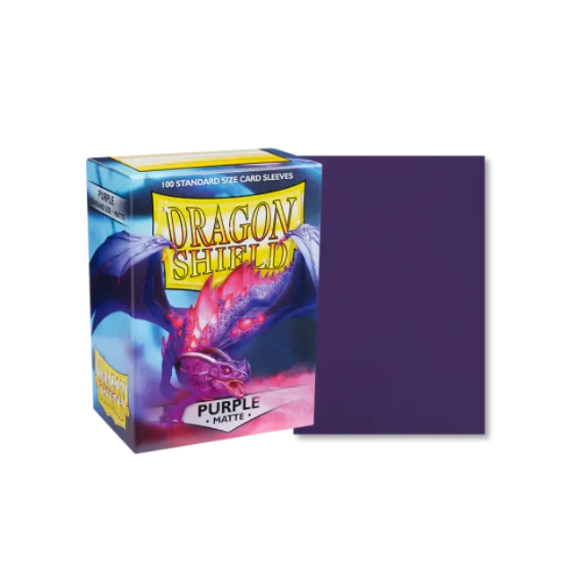 Dragon Shield Standard Sleeves - Matte Purple (100 Sleeves) 2