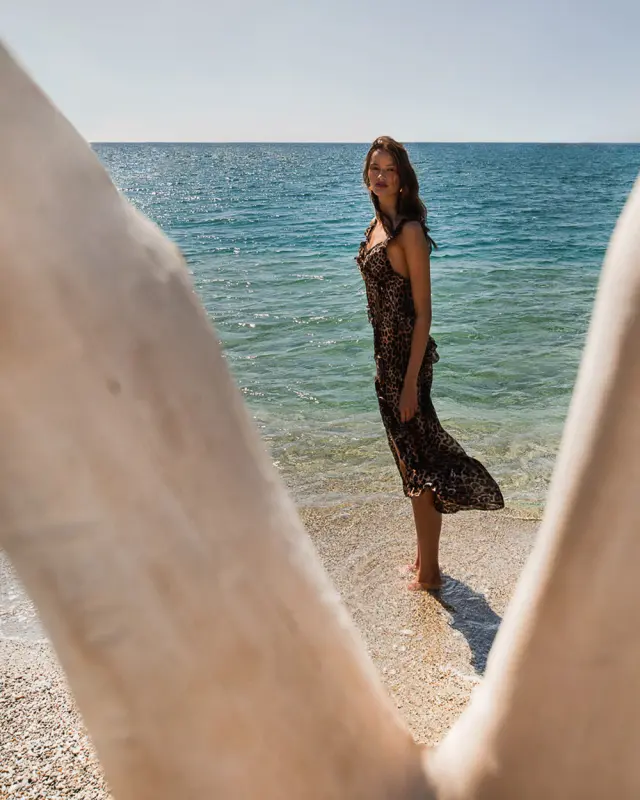 Αέρινο Παρεό Παραλίας 100Χ200 Blu4u 25084023 ANIMAL PRINT - M 2
