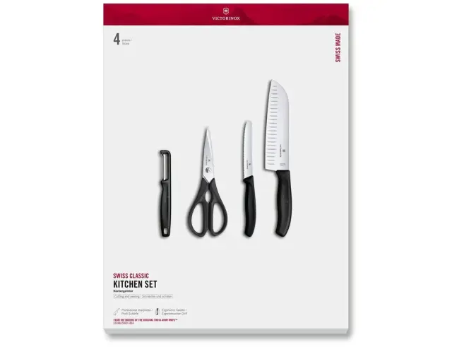 Σετ Μαχαίρια και εργαλεία κουζίνας Victorinox Swiss Classic - Black - 4 τεμάχια - Σε συσκευασία δώρου6.7133.41G 2