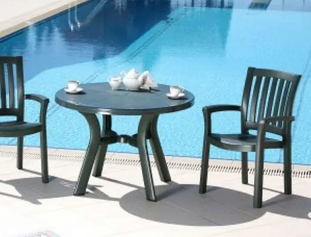 Πολυθρόνα Στοιβαζόμενη MALIBU Teak Πλαστικό 58x50x90cm 2