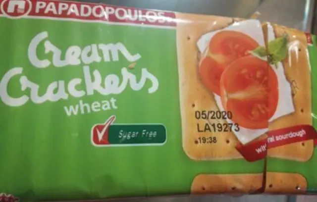 Παπαδοπούλου Cream Crackers Χωρίς Ζάχαρη 165 gr