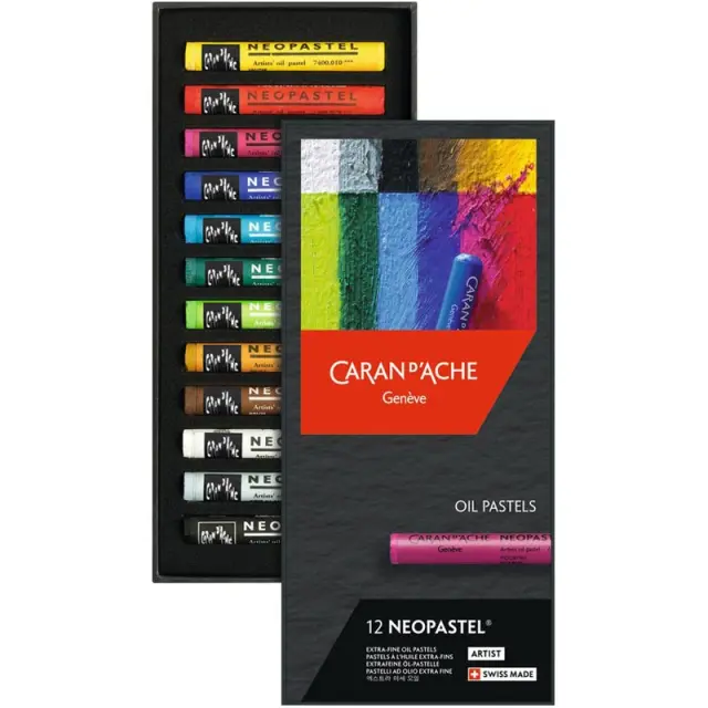 Caran d'Ache Σετ Λαδοπαστέλ Neopastel, 12 Χρώματα