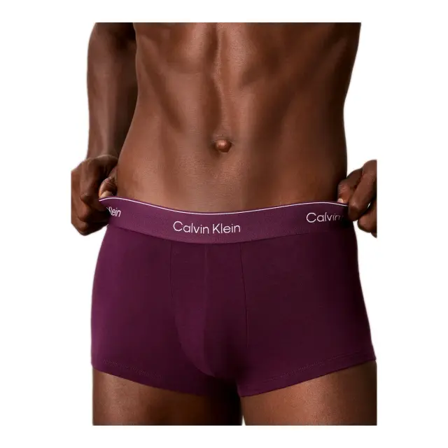 Calvin Klein Ανδρικό Boxer Low Rise Trunk - Πεντάδα, Χρώμα Black-Harbor Mist-Dark Purple-Dark 3