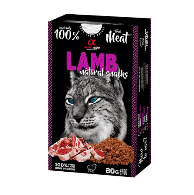 Alpha spirit Naturals cats lamb 80g