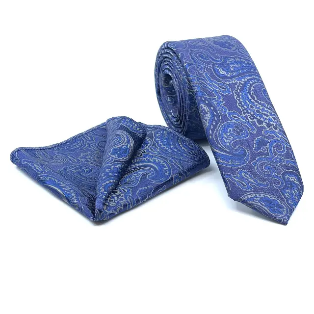 Γραβάτα σε Blue Royal Μοτίβο με Λαχούρια