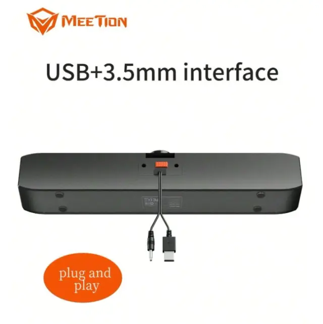 Meetion SP1001 Ηχείο (3.5mm + USB) 17.007.0027 3