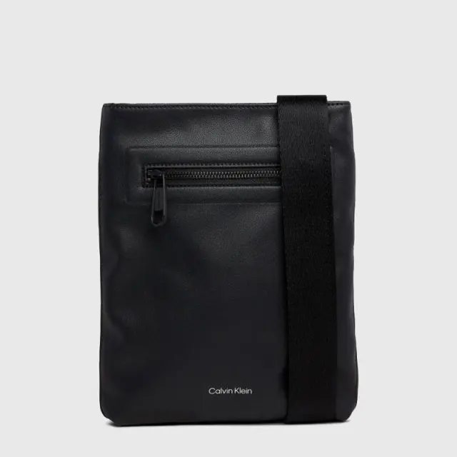 Calvin Klein - Flatpack Ανδρική Τσάντα Ώμου / Χιαστί K50K511371-BEH Μαύρο