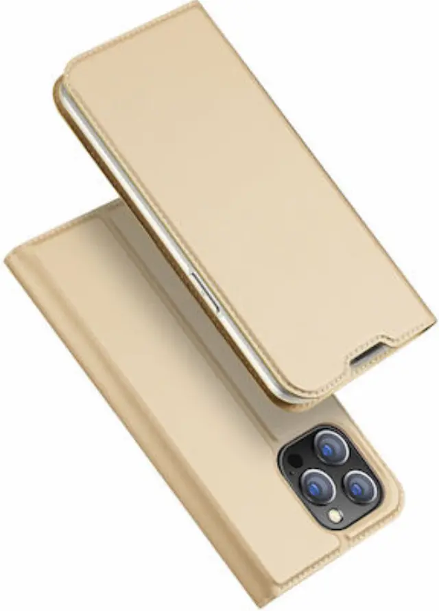 Dux Ducis® Skin Pro Book Δερματίνης για iPhone 14 Pro - Gold