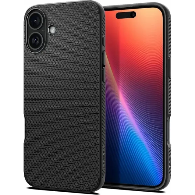 Θήκη Soft TPU Spigen Apple iPhone 16 Plus Liquid Air Μαύρο N65939