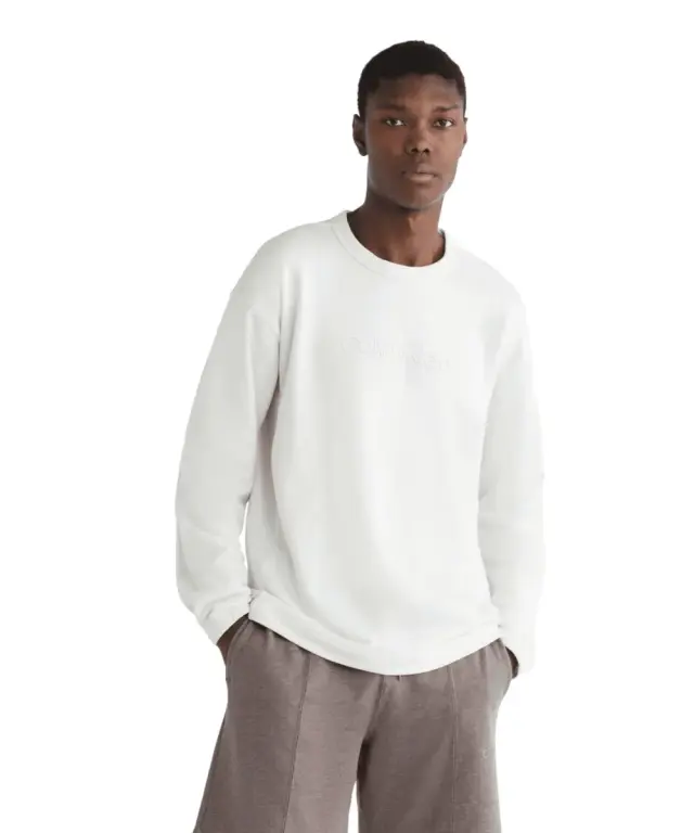 Calvin Klein - Ανδρικό Φούτερ Performance Essentials 00GMS3W302-DE0 Εκρού - L