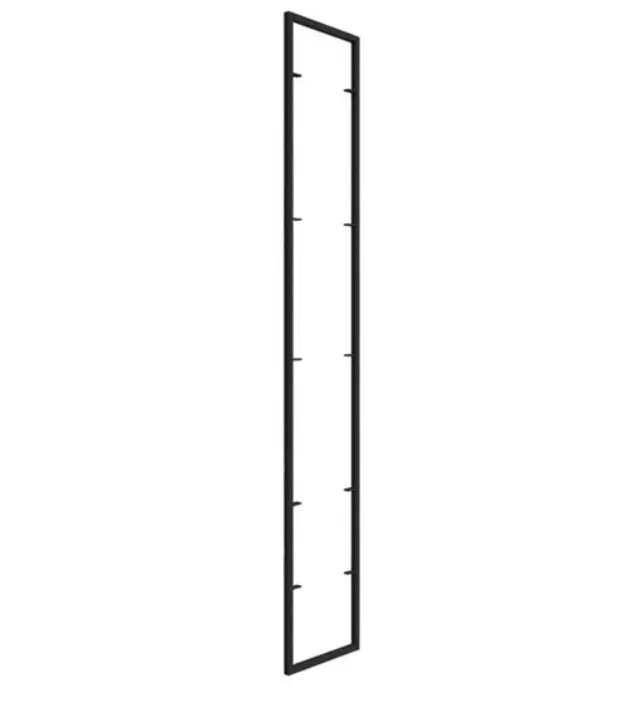 ΣΥΣΤΗΜΑ MODULAR ΠΛΑΙΣΙΟ ΡΑΦΙΕΡΑΣ FINETTO ΜΑΥΡΟ ΜΑΤ 1600mm