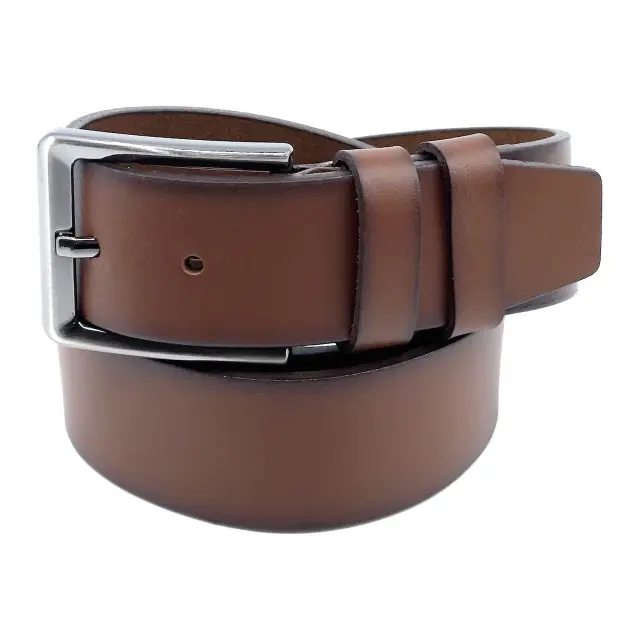Κονιάκ Δερμάτινη Ζώνη Full Grain 4 cm - 145cm