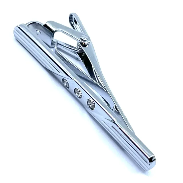 Ασημί Κλιπ Γραβάτας 6 cm – LGTC-T13/4 3
